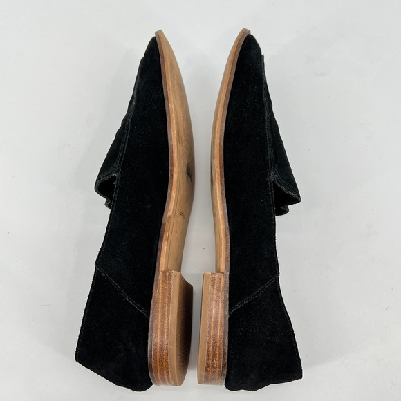 Dolce Vita Perrie Black Suede Loafers Women's 9.5 Slip On Pointed Toe Casual - Picture 6 of 8